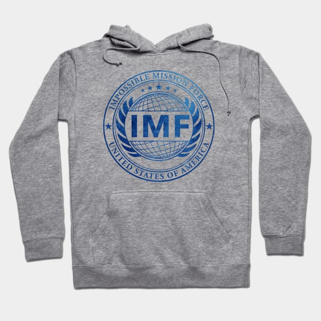 IMF - Impossible Mission Force (BLUE) Hoodie by cameronklewis